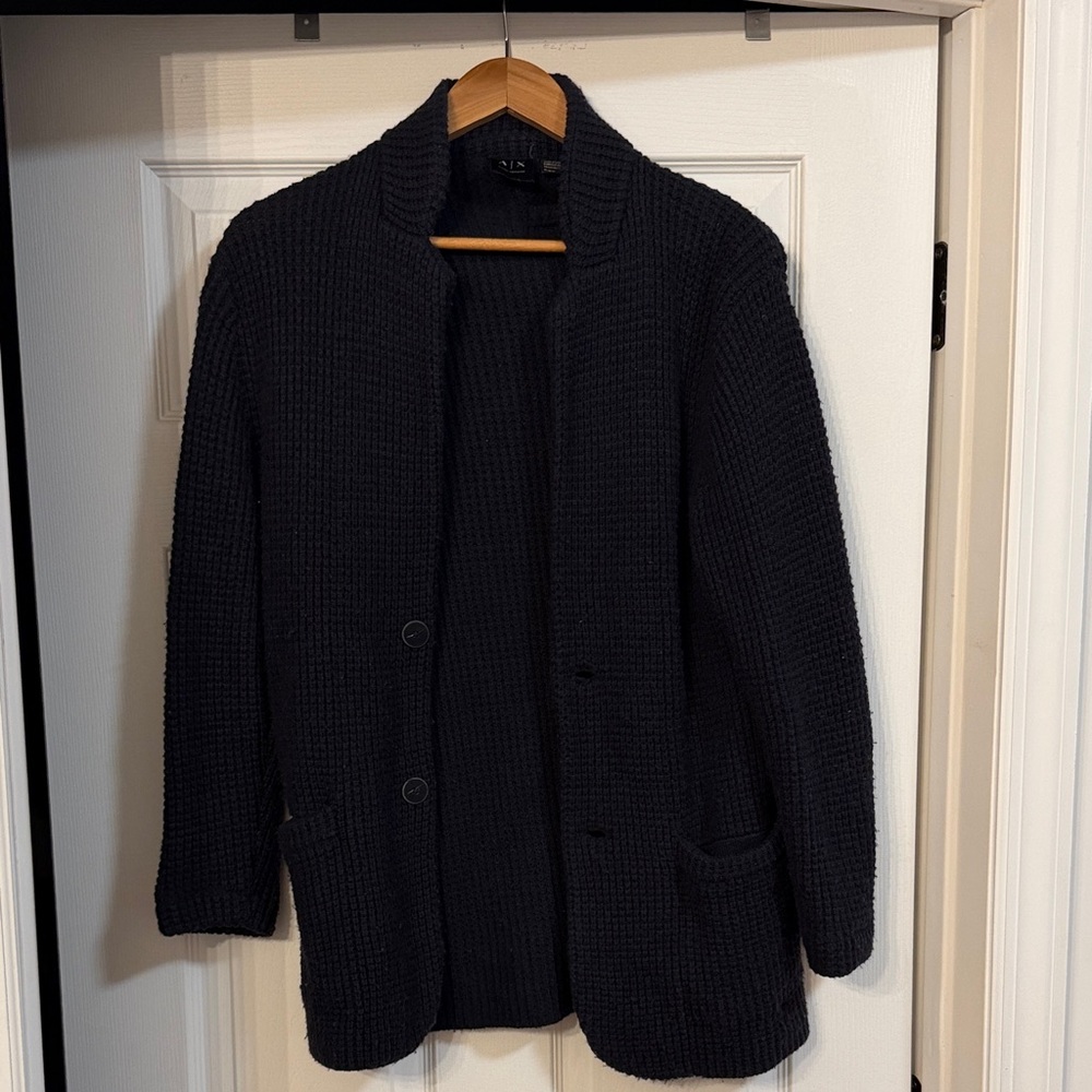 Armani Exchange Dark Navy Knit Sweater